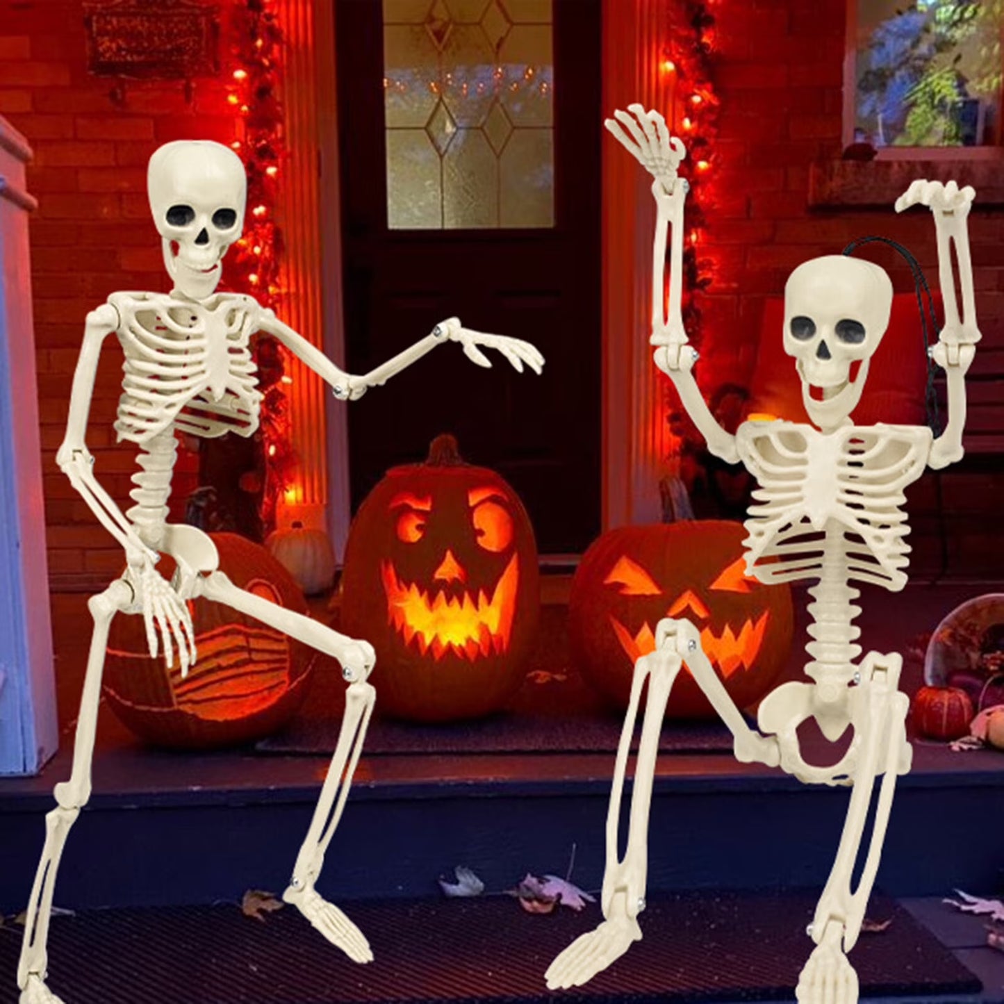 Amlbb Halloween Decorations Outdoor Halloween Dark Terror Skeleton Decoration Props Set up Ghost House Halloween Decor on Clearance